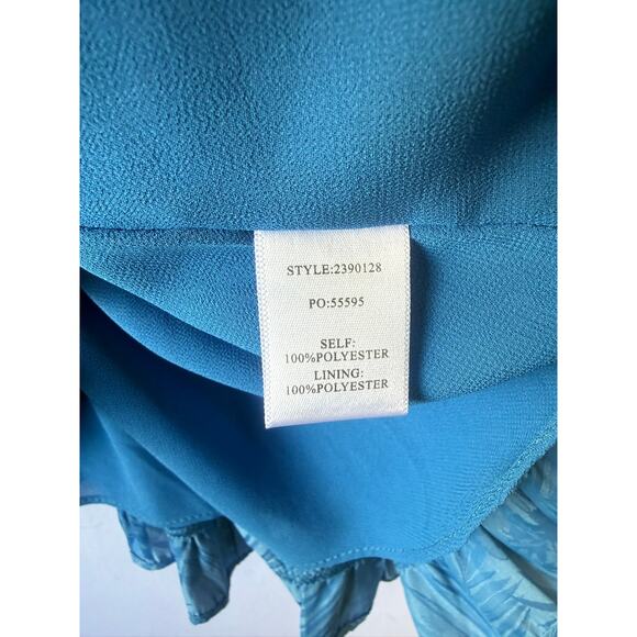 Current Air Blue Tiered Midi Dress- Size Medium - Picture 4 of 6